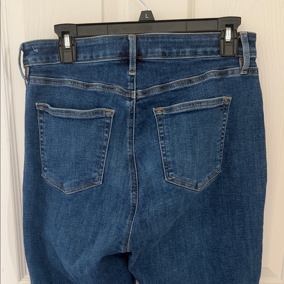 LOFT Dark Indigo Cropped Straight Jeans - Picture 7 of 8